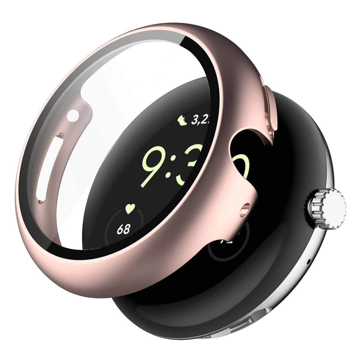 Wizualizacja nakładania etui Bizon Case Watch Adamo do Google Pixel 4 41 mm